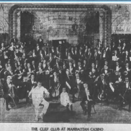 The Cleff Club al Manhattan Casino. © The New York Age June 11 1914 - prima pagina 