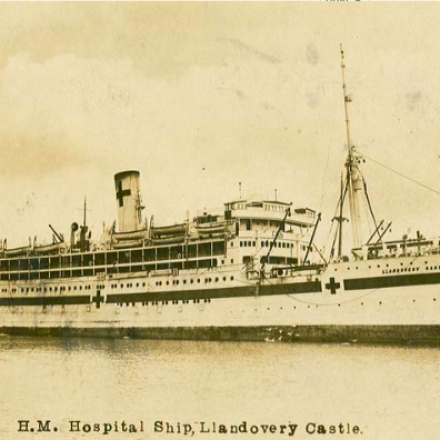 HM Hospital Ship, Llandovery Castle affondata dal sottomarino tedesco SM U-86 il 27 giugno 1918. © NS Archives