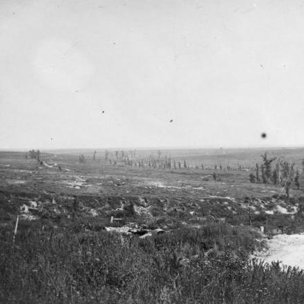 Tutto ciò che rimane del villaggio di Irles, il 25 agosto 1918. © IWM (Q 61316)