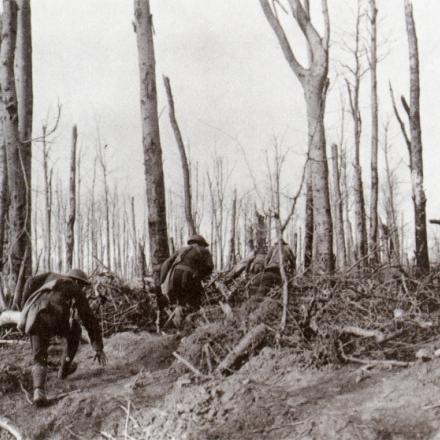 U.S. Marines durante la campagna Meuse-Argonne. © U.S. National Archives