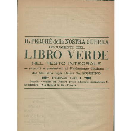 Quarta pagina del Bollettino della guerra del 30 maggio 1915