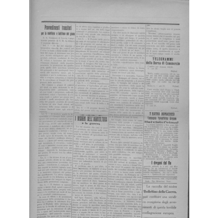 Terza pagina del Bollettino della guerra del 5 giugno 1915