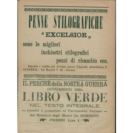 Quarta pagina del Bollettino della guerra del 9 giugno 1915