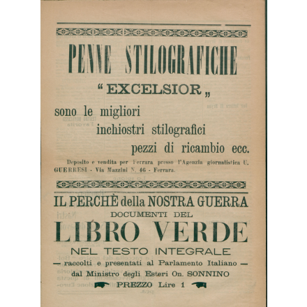 Quarta pagina del Bollettino della guerra del 10 giugno 1915