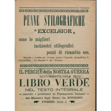 Quarta pagina del Bollettino della guerra del 11 giugno 1915