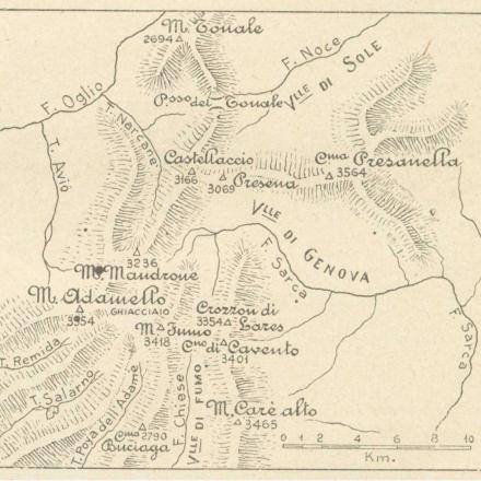 Cartografia militare dell'Adamello nel 1918. Esercito.difesa.it