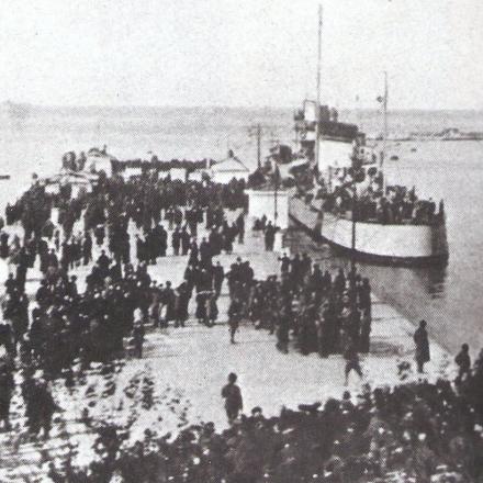 Le truppe italiane sbarcano a Trieste