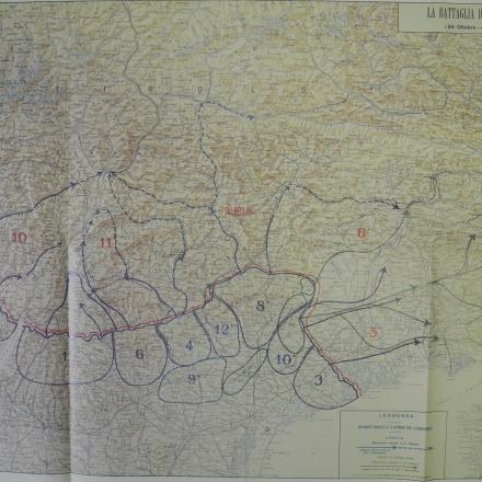 Mappa - Seconda fase della battaglia di Vittorio Veneto: movimenti ordinati per l'inseguimento delle truppe austro-ungariche. © difesa.esercito.it 