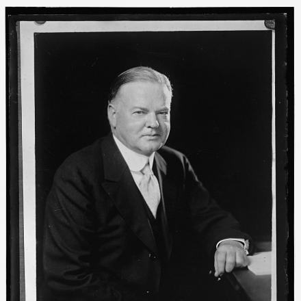 Il Presidente della "Belgian relief commission" Herbert Hoover. © Congress Library pnp_npcc.27627