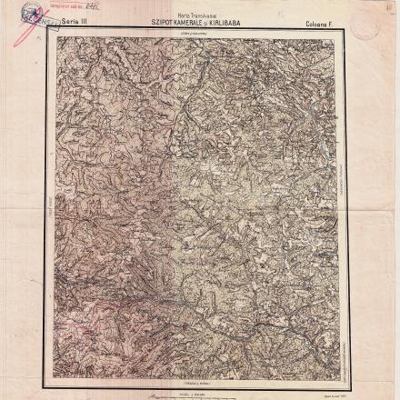 Passo di Carlibaba, mappa dell'area di operazioni. © The Romanian Army Geographic Service 1915  - public domain