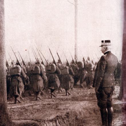 Il generale Joffre al comando delle truppe