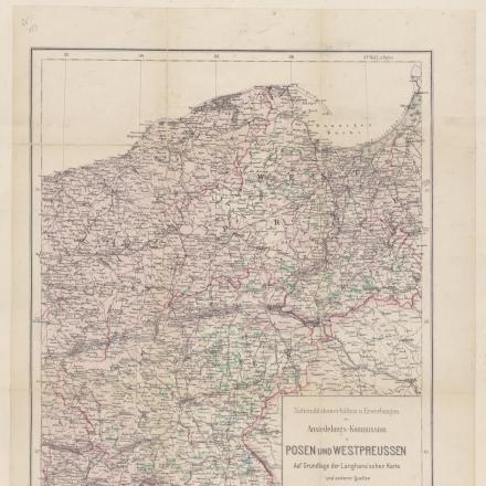 Mappa della Posnania e della Prussia Occicdentale. © B. N. F. département Cartes et plans btv1b84600333