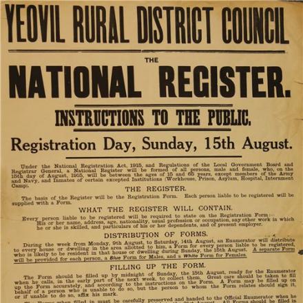 National Registration Act, 1915 pag. 9 