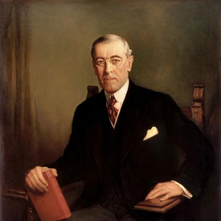 Ritratto del presidente Thomas Woodrow Wilson. Fonte: whitehouseresearch.org