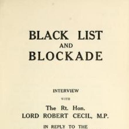 Il documento-intervista di Lord Cecil. Fonte: archivio dell'Università del North Carolina