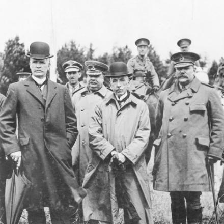 Huges, Primo Ministro australiano, in Inghilterra - Australian War Memorial H16101