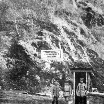 Le truppe del Corpo alpino nella gola Turnu Roșu - Immagine di pubblico dominio