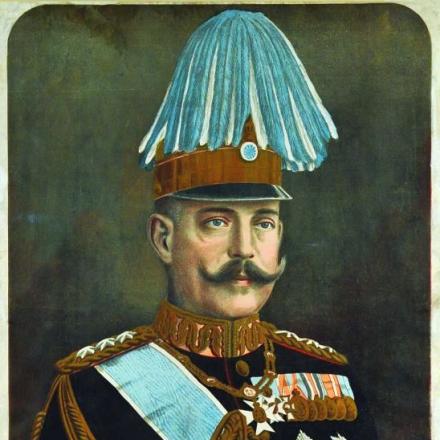 Litografia di Re Costantino I di Grecia - Immagine di pubblico dominio