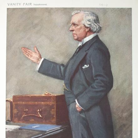 Caricatura di Lord Asquith. Autore sconosciuto - Dalla rivista Vanity Fair 
