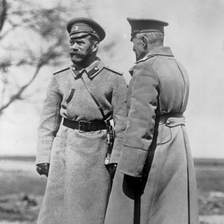 Lo Zar Nicola II con il Generale Brusilow - Fonte: The Illustrated war news