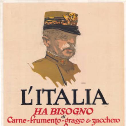 Poster di propaganda con il ritratto del Gen. Cadorna - Fonte: Europeana 