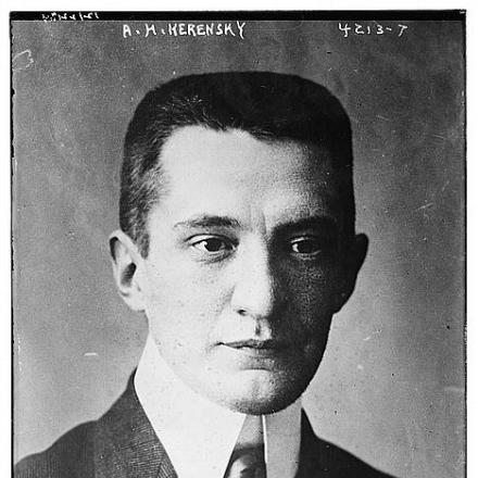 Il socialista Alexander Kerensky - Fonte: Library of Congress. Id: ggbain.24416