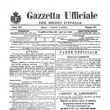 Gazzetta Ufficiale del regno 08/10/1917