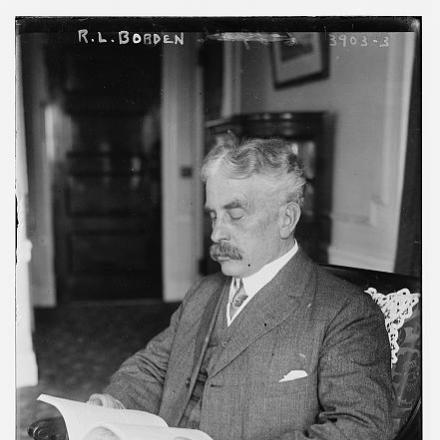 Il Primo Ministro canadese Sir Robert Laird Borden. © Congress Library pnp_ggbain.22138