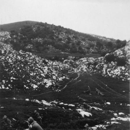 Trincee italiane presidiate dalla Brigata Czeoho-Slovacca nei pressi del Monte Baldo © IWM (Q 65294)