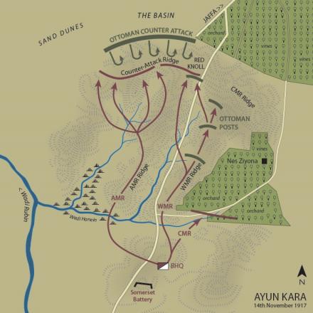 Attacco delle truppe neozelandesi a Ayun Kara © New Zeland History.govt.nz