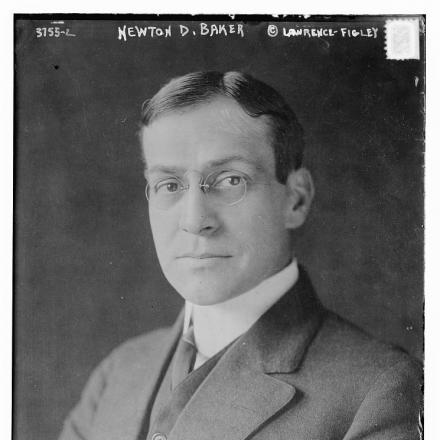 Newton D. Baker,  Segretario alla Guerra sotto il presidente Woodrow Wilson © Congress Library pnp_ggbain.21073