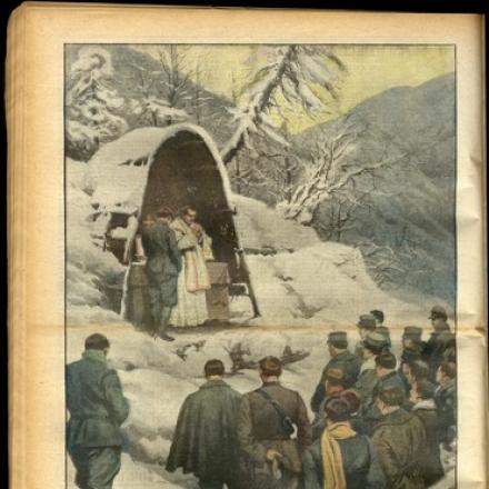Pasqua 1916 al fronte - Fonte: Domenica del Corriere 19-26 marzo 1916