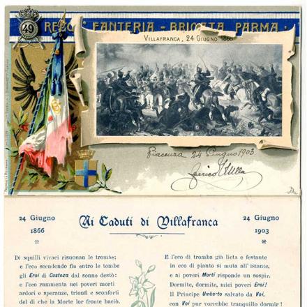 Cartolina dedicata al 49° reggimento - ©Museo Civico del Risorgimento di Bologna