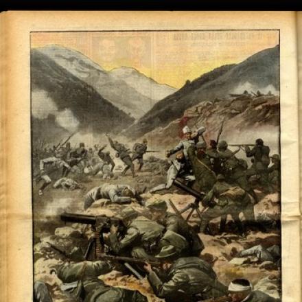 Ad est del torrente Maso - Fonte: Domenica del Corriere 11-18 giugno1916