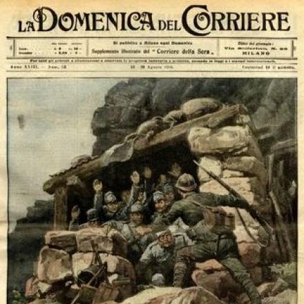 Prigionieri di guerra - Fonte: La Domenica del Corriere 13-20 agosto 1916