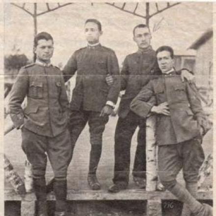 Don Folci prigioniero - Fonte: Fiori di Trincea. Diario vissuto da un cappellano di fanteria