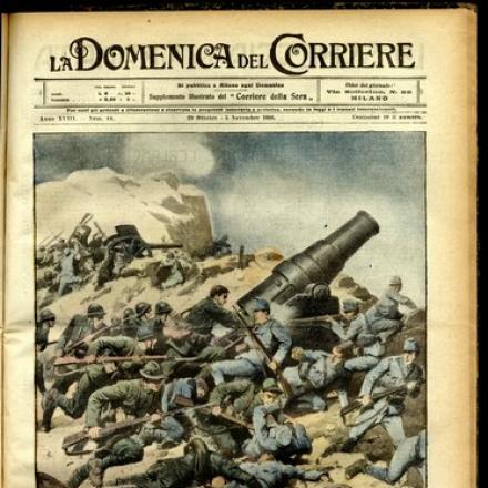 Oltre i reticolati - Fonte: La domenica del Corriere 29 ottobre - 5 novembre 1916