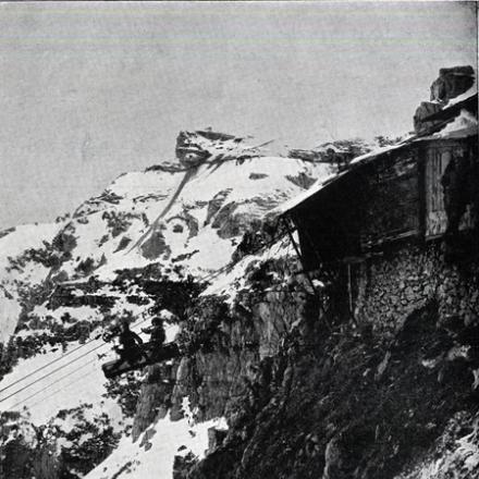 Teleferica sul Pasubio - Fonte: L'Illustrazione italiana, 8 aprile 1917
