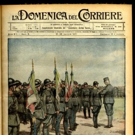 Il premio agli eroi - Fonte: La Domenica del Corriere 21-28 gennaio 1917