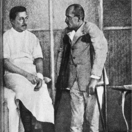 Mussolini nel 1917 in ospedale dopo essere stato ricoverato - Immagine di pubblico dominio