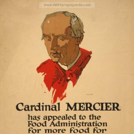 Il Cardinale Mercier al centro della propaganda Alleata