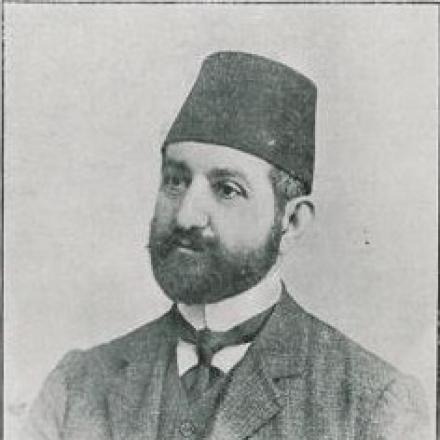 Mustafa Hayri Efendi, Gran Mufti di Costantinopoli , con il titolo di Sheikh ul-Islam al tempo della Jihad contro i cristiani. © Wikipedia - Author unknown - public domain