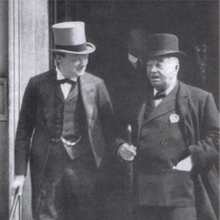 Sir Winston Churchill e l'ammiraglio John Fisher. © Wikipedia - Author unknown - public domain