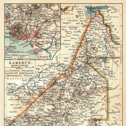Camerun Tedesco di Meyer, Hermann Julius presso Istituto bibliografico Leipzig 