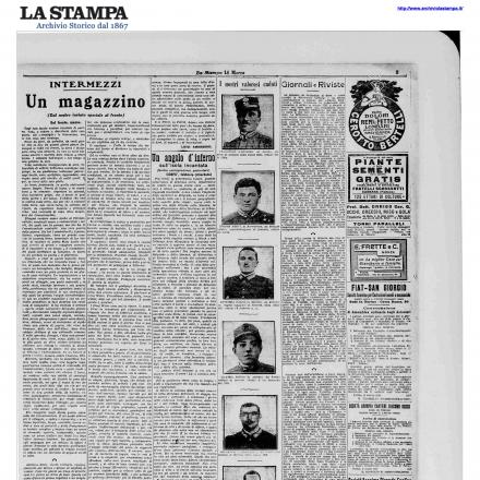 Articolo Luigi Ambrosini - La Stampa 14 marzo 1916 