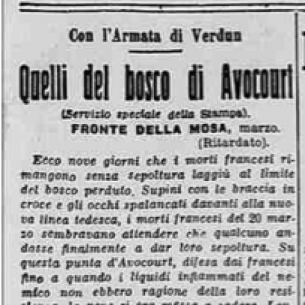 Il Reportage di Ferri-Pisani pubblicato su La Stampa del 7 aprile 1916, pag 3 