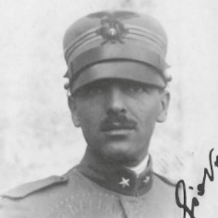 Il Capitano Giovanni Sala. © bellunopress.it foto dal libretto militare