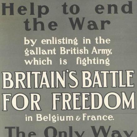 Poster del comitato parlamentare di arruolamento - Fonte: © Imperial War Museum © IWM (Q 78070)