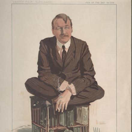 Il diplomatico Mark Sykes ritratto su Vanity Fair 1912 circa - Fonte University of Virginia Fine Arts Library