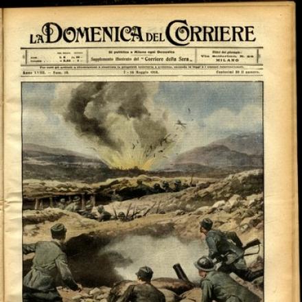 La guerra di trincea sul Carso - Fonte: La Domenica del Corriere 7-14 Maggio 1916